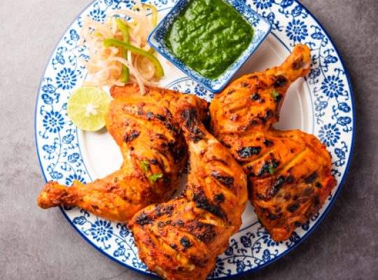 Tandoori Chicken is an Indian non vegetarian spicy food